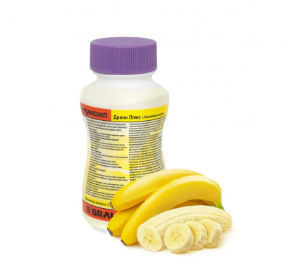Нутрикомп Дринк Плюс банановый 200 мл. в пластиковой бутылке купить оптом в Курске