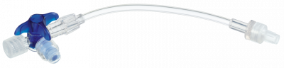 Кран 3-ходовой Дискофикс С с Сэйффлоу 360° синий линия 50 см купить оптом в Курске