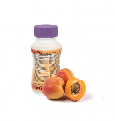 Нутрикомп Дринк Плюс Файбер с персиково-абрикосовым вкусом 200 мл. в пластиковой бутылке купить оптом в Курске