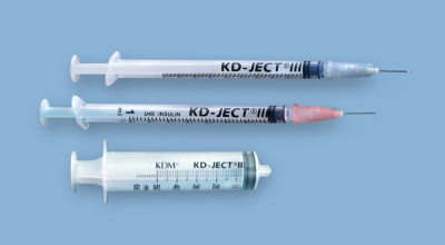 Шприц инъекционный 3х-компонентный с иглой G29 (0,33х12мм) 1мл инсулиновый U-100 — 100 шт/уп купить оптом в Курске